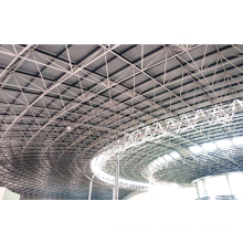 Estructura de acero de marco de espacio prefabricado Construcción del techo del estadio de baloncesto
